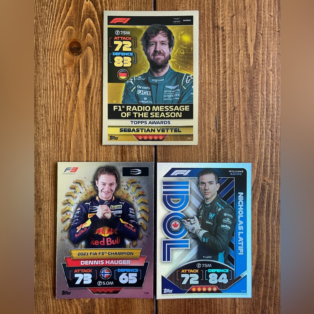 Topps F1 & F3 Racing Cards